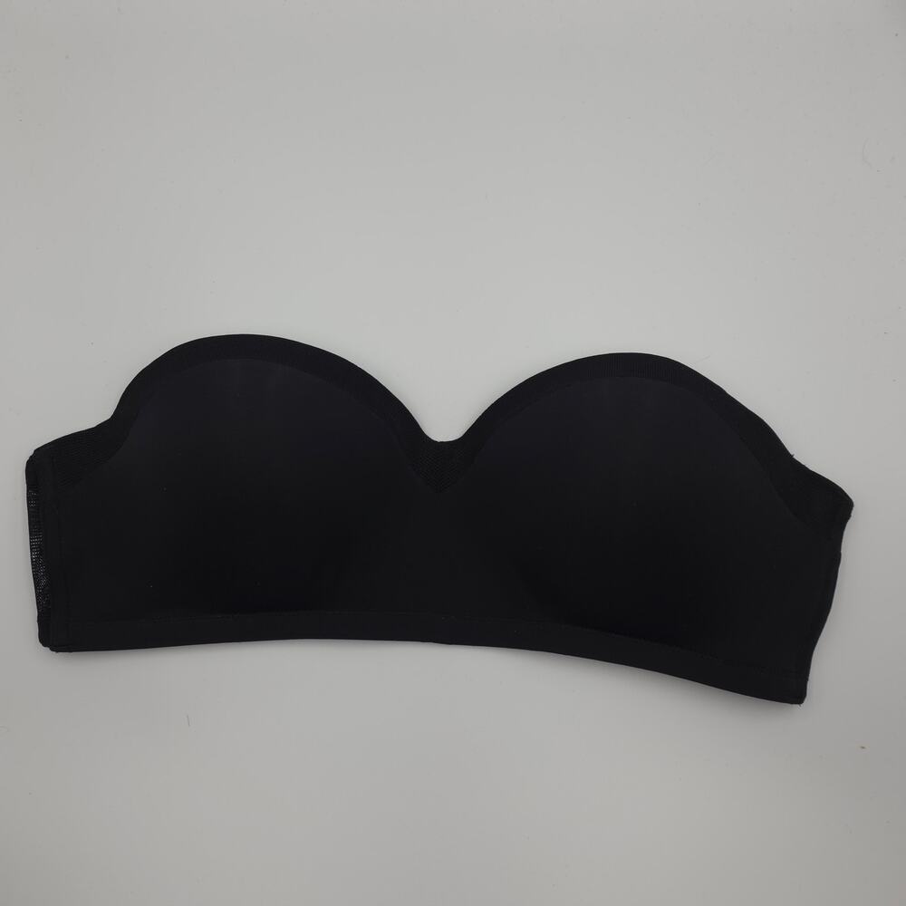 Lively Women's The No-wire Strapless Bra in Jet Black Size 34DD